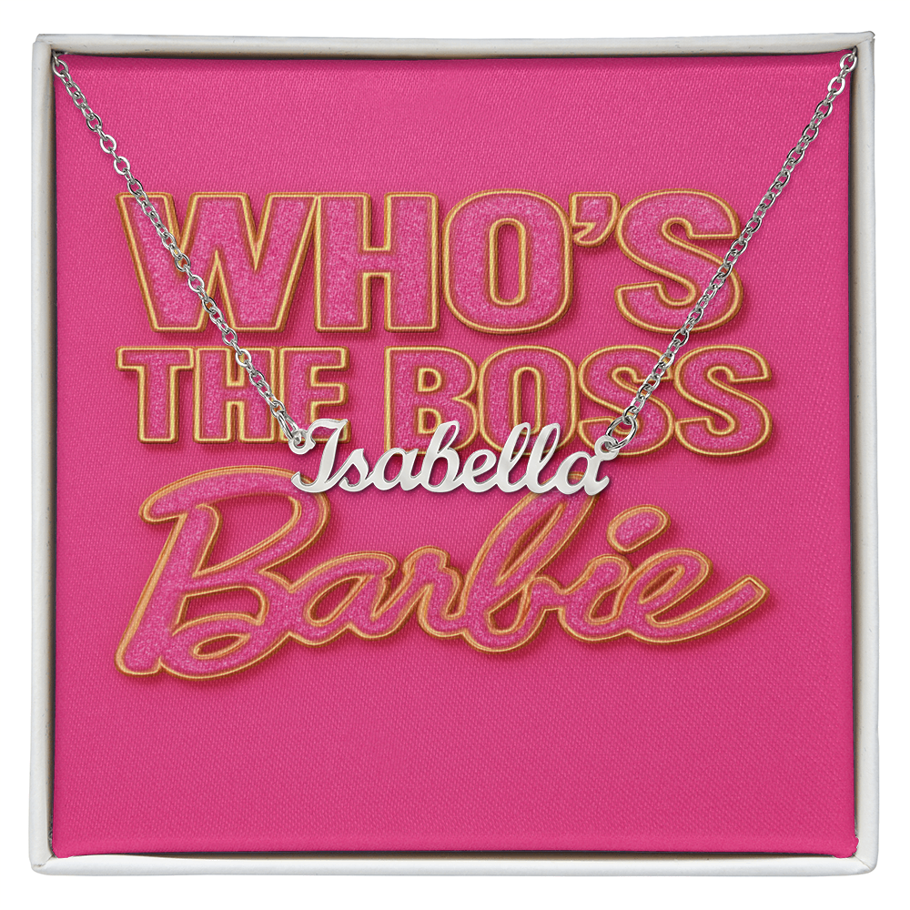 Name plate necklace