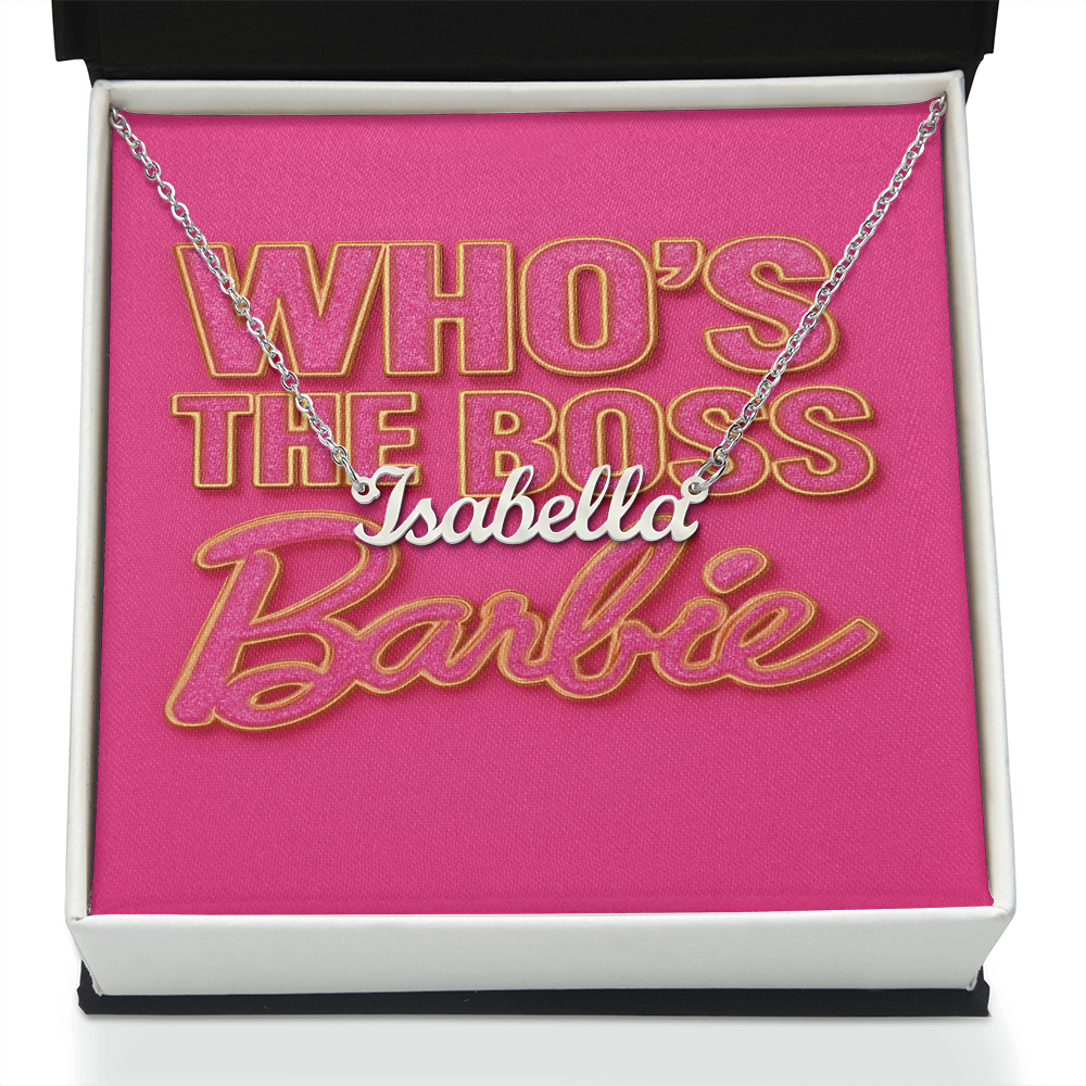 Name plate necklace