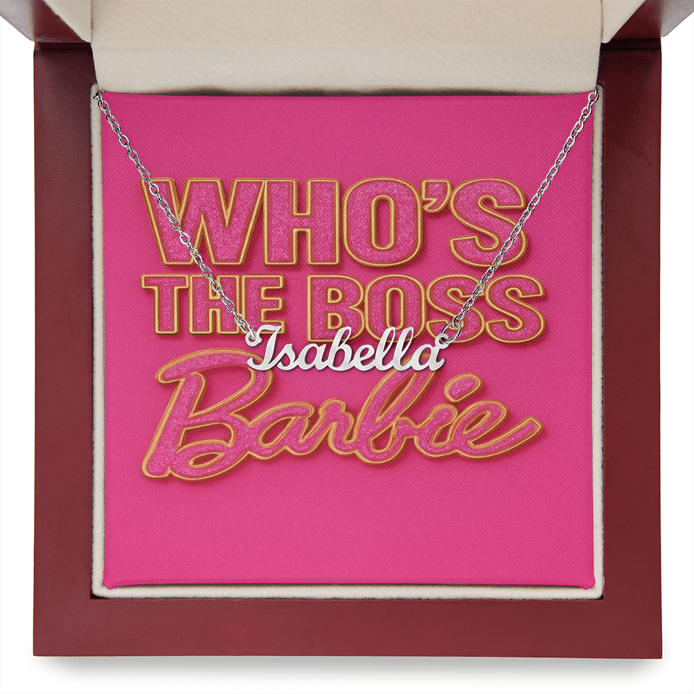 Name plate necklace